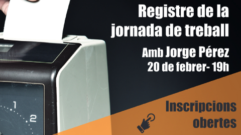 Cartell amb la informació de la xerrada. 